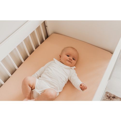 AeroSleep plahta s gumicom 60x120cm, Peach roza slika 9