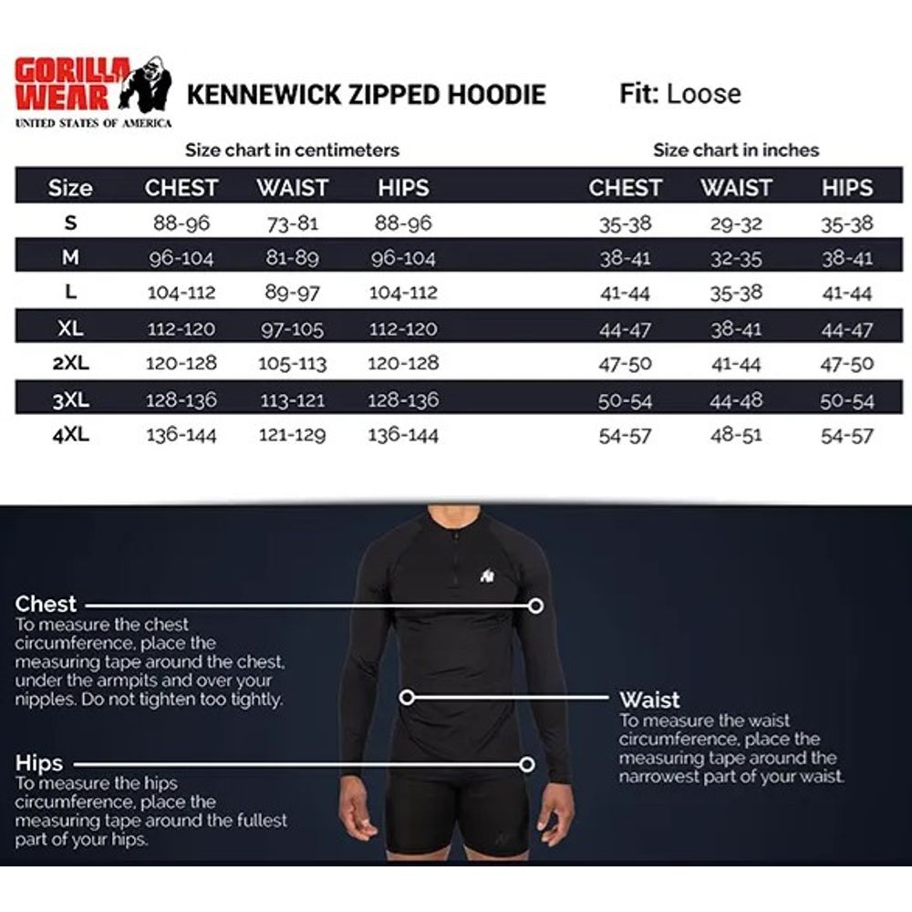 Gorilla Wear KENNEWICK Trenerka gornji dio, Crna slika 7