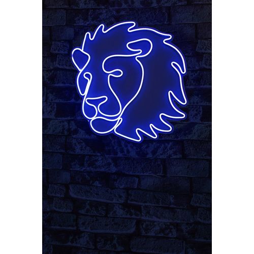 Wallity Ukrasna plastična LED rasvjeta, Lion - Blue slika 10