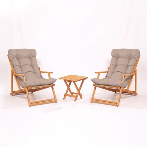 Woody Fashion Set vrtnog namještaja - stol i stolice (3 komada) Jaylen slika 1
