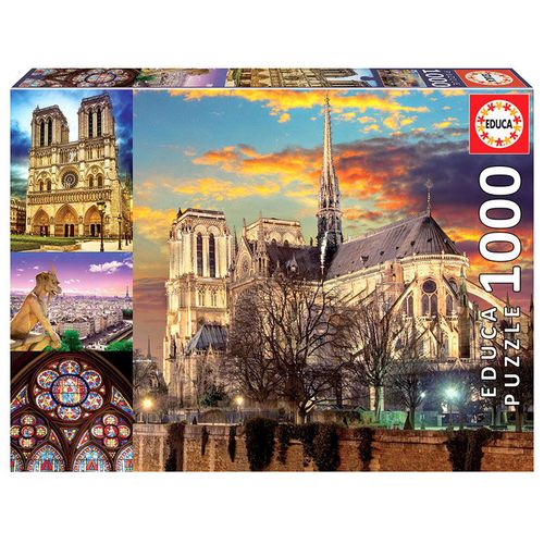 Puzzle Notre Dame Collage - 1000 komada slika 2