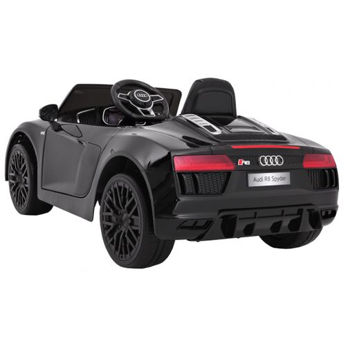 Licencirani auto na akumulator Audi R8 Spyder RS - crni/lakirani slika 6