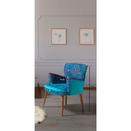 Pandia Home Fotelja ETHNIC  Turquoise slika 3