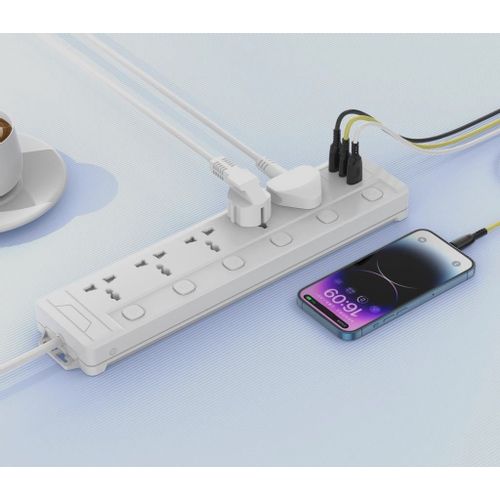 XO Produžni Kabl WL19 5 utičnica + 2USB+C 2m slika 3