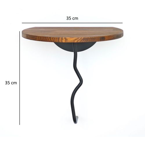 Leo - Chesnut, Black Chesnut
Black Wall Shelf slika 8