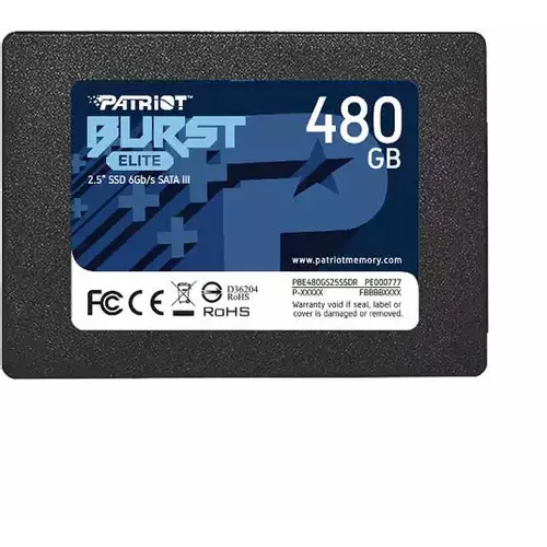 SSD 2.5 SATA3 6Gb/s 480GB Patriot Burst Elite 450MBs/320MBs PBE480GS25SSDR slika 1