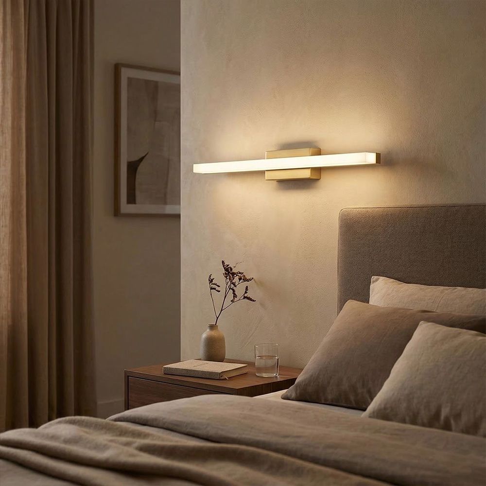 Zidni svijećnjak LED 60CM APP1852-1W BRUSH GOLD slika 3