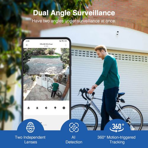 IMILAB EC6 DUAL 2K+2K Wi-Fi outdoor security camera slika 4