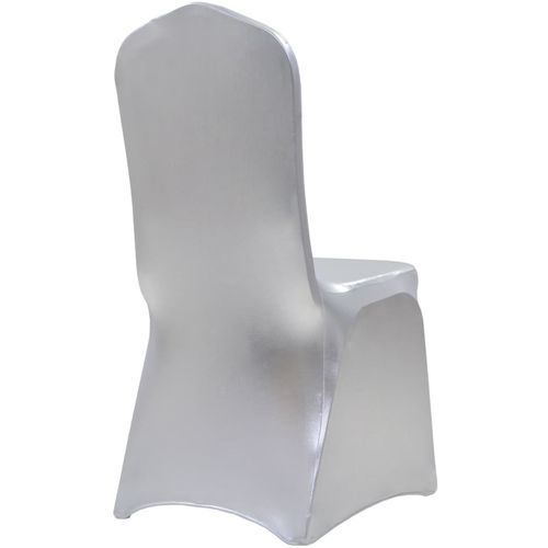 Navlake za stolice 25 kom rastezljive srebrne slika 22