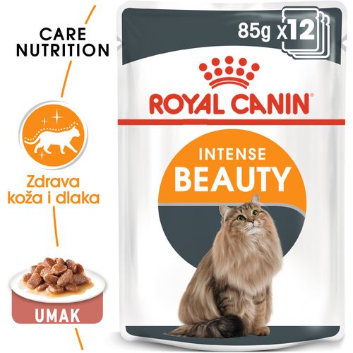 ROYAL CANIN FCN Intense Beauty Gravy, potpuna hrana za odrasle mačke, tanke kriške u umaku, 12x85 g slika 6