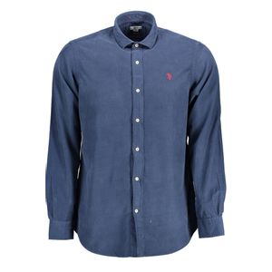 US POLO SHIRT LONG SLEEVE MAN BLUE