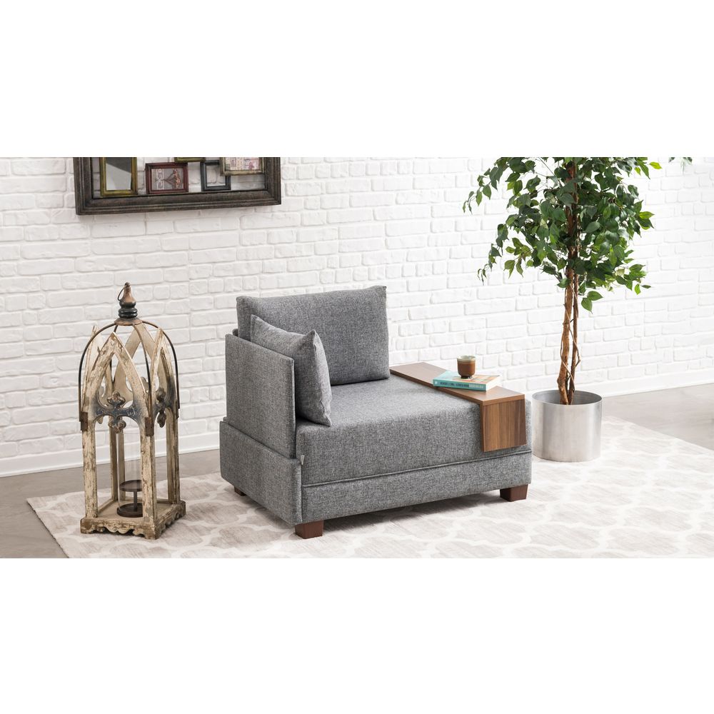Fly Fotelja Lijeva - Siva 1-Sjedalna Sofa slika 4