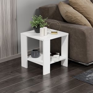 Midi Yan - White White Side Table