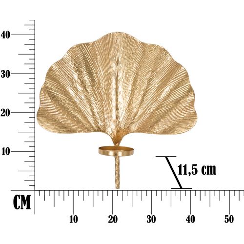 Mauro Ferretti Zidni svijećnjak glam leaf cm 41x11,5x40 slika 8