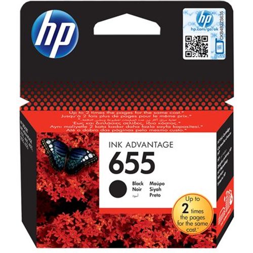HP 655 ink cartridge black 550p CZ109AE#BHK slika 1