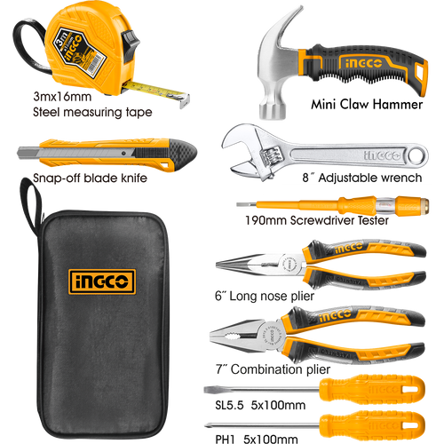 INGCO 9-delni set ručnih alata HKTH10809 slika 1