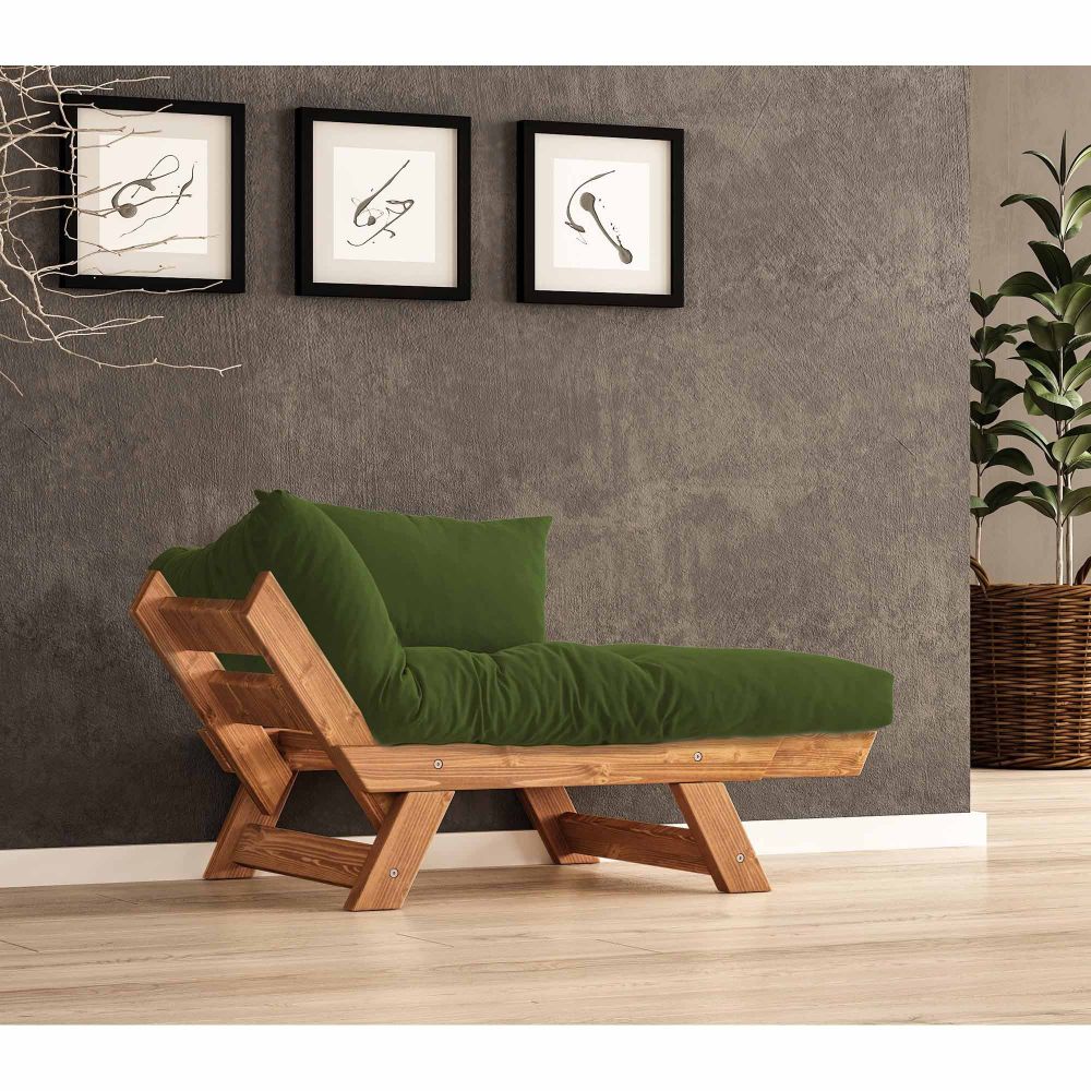 Jednosjedi kauč za baštu, CPT8160-140, boja: teak zelena slika 2