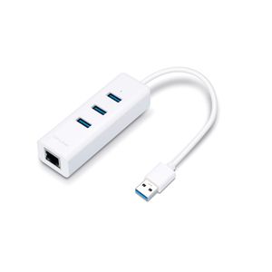 Adapter TP-LINK UE330 USB 3.0 to RJ-45 Gigabit Ethernet Network 1x LAN 3x USB 3.0 Hub