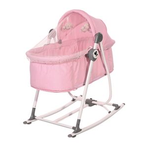 LORELLI CRADLE ALICANTE Kolijevka i Njihalica za Bebe 2u1 Pink (0-6mj/do 9kg)