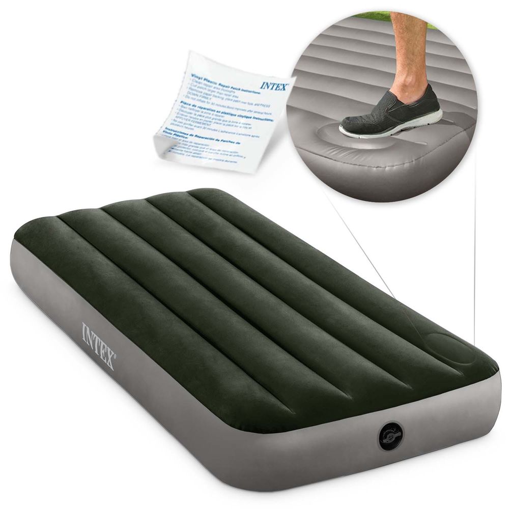 Madrac na napuhavanje 191x79x25 cm s ugrađenom pumpom za noge intex 64760 slika 1