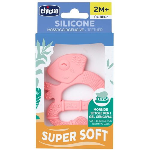 CHICCO grizalo silikon kameleon 2m+ pink 2811010 slika 3