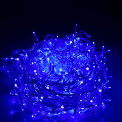 Springos zavjesa s kapljicama, 500 LED, 20 m, plava i bijela slika 5