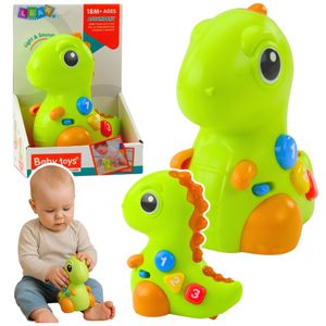 Interaktivna igračka za malu djecu Dinosaur na kotačima sa svjetlima i zvukovima