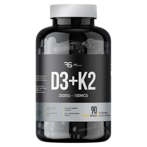 Basic Supplements Vitamin D3 + K2 Pro / 90 Softgel Capsule