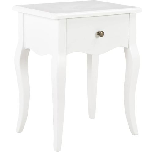 280005 Nightstand White 40x30x50 cm Solid Pine Wood slika 39