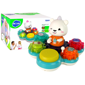 Montessori interaktivna edukativna igračka 2u1 Teddy Bear Gears