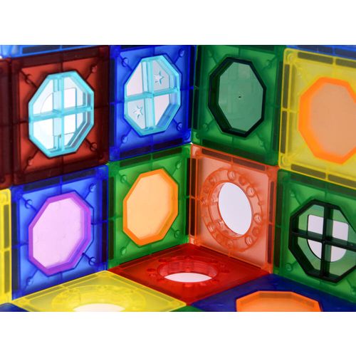 Set kreativnih magnetnih oblika staza za kuglice 123 elemenata slika 7