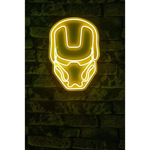 Wallity Ukrasna plastična LED rasvjeta, Iron Man - Yellow slika 10