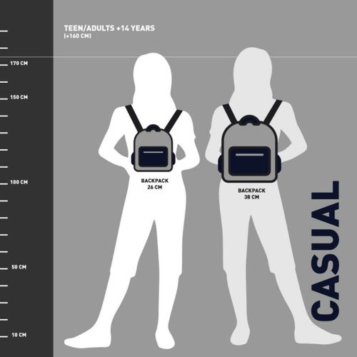 Casual Ruksak Wednesday Crna 22,5 x 22,5 x 7 cm slika 3