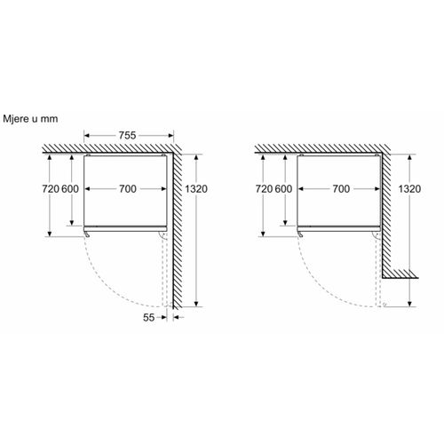 Bosch kombinirani hladnjak KGN49VXDT slika 8