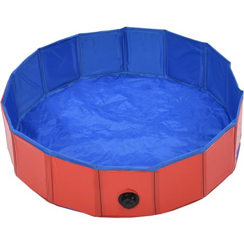 Sklopivi bazen za pse crveni 80 x 20 cm PVC slika 21