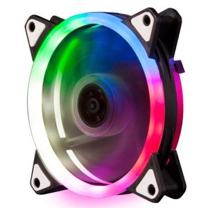 NaviaTec PC Case Dual Ring RGB Fan 12V 6pin power connector, 120mm