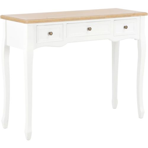 280044 Dressing Console Table with 3 Drawers White slika 1