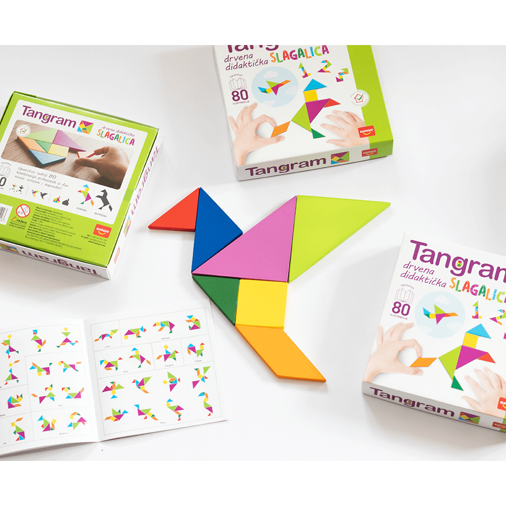 Kumaro Tangram Drvena didaktička slagalica slika 10