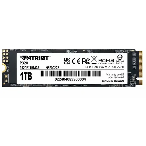 Patriot P320 3000MBs/2200MBs P320P1TBM28 SSD M.2 NVMe 1TB  slika 1