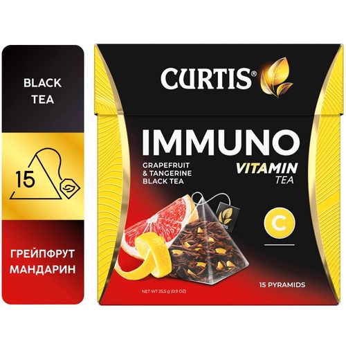 CURTIS Immuno tea - Crni čaj sa korom citrusa i aromom grejfruta, limete i mandarine 15x1,5g 111113 slika 1
