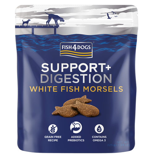 Fish4Dogs  Suppotr+ Adult Digestion White fish 225 g slika 1