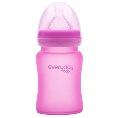 Everyday Baby staklena bočica reagira na toplinu, 150 ml Healthy +, Roza slika 1