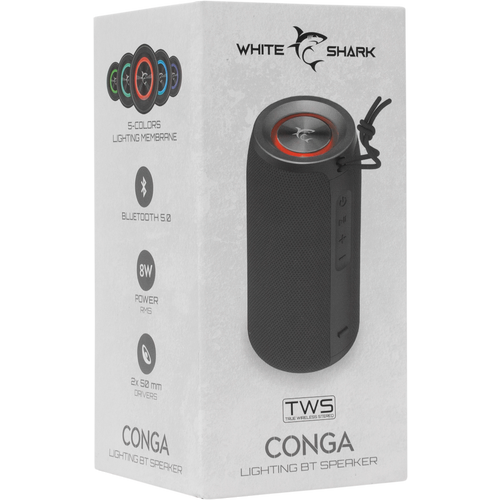 White Shark bluetooth zvučnik GBT-808 CONGA crni slika 14