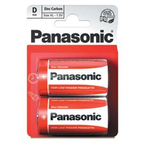 Panasonic baterije R20RZ/2BP Zinc Carbon slika 1