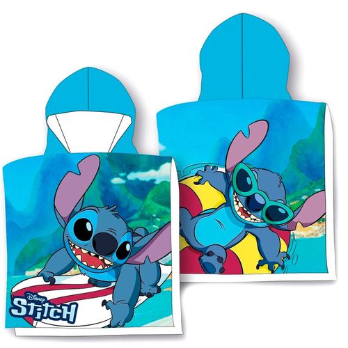 Disney Stitch Surf cotton poncho towel slika 1