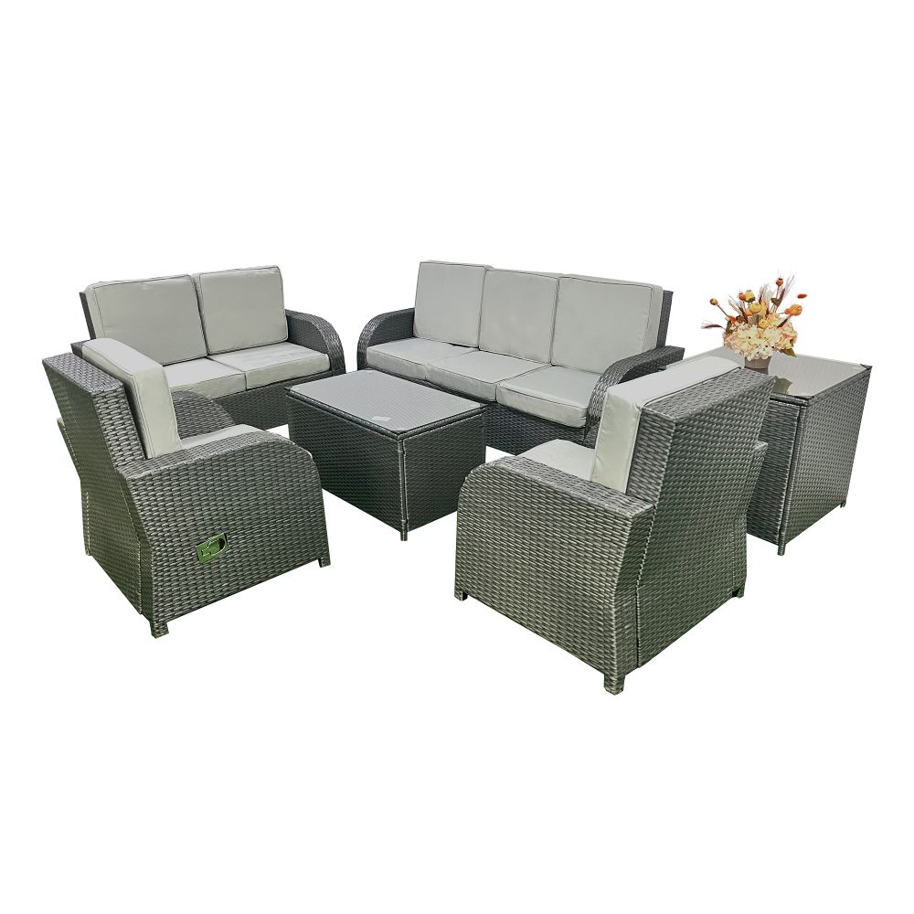 Garnitura Miami siva PE RATTAN slika 2