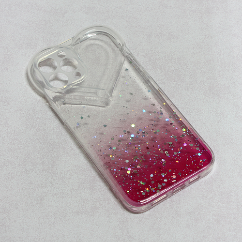 Torbica Heart Glitter za iPhone 12 Pro Max 6.7 pink slika 1
