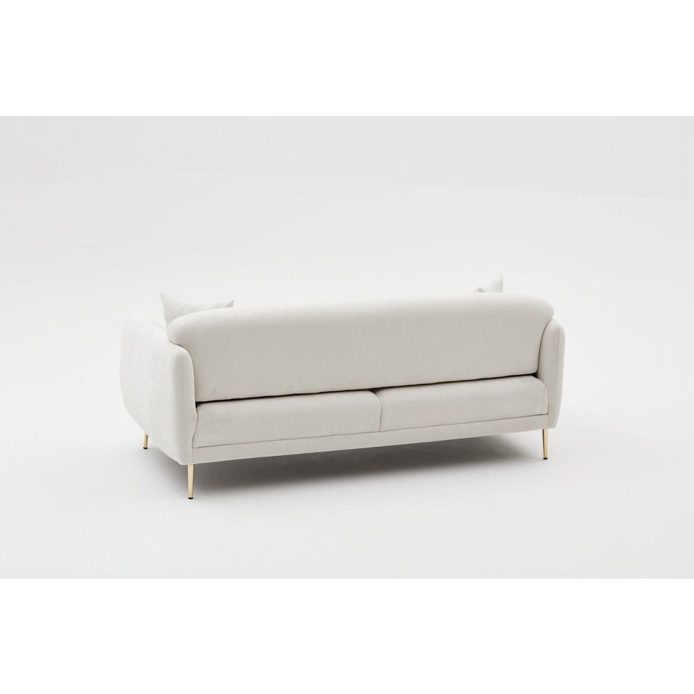 Simena - Krem Zlatni Sofa na Razvlačenje sa 3 Mjesta slika 6