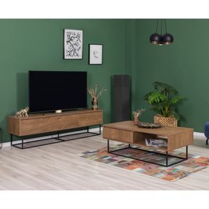 Set namještaja za dnevni boravak Laxus - 21 boja: Orah, Crna