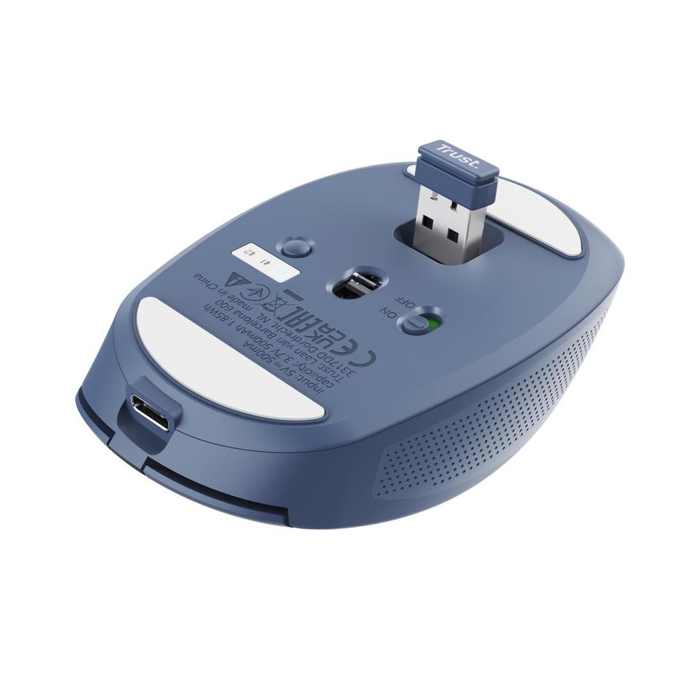 Trust OZAA compact wirelessmiš, 800-3200 dpi, optički,3 načina konekcije, punjiva baterija slika 5
